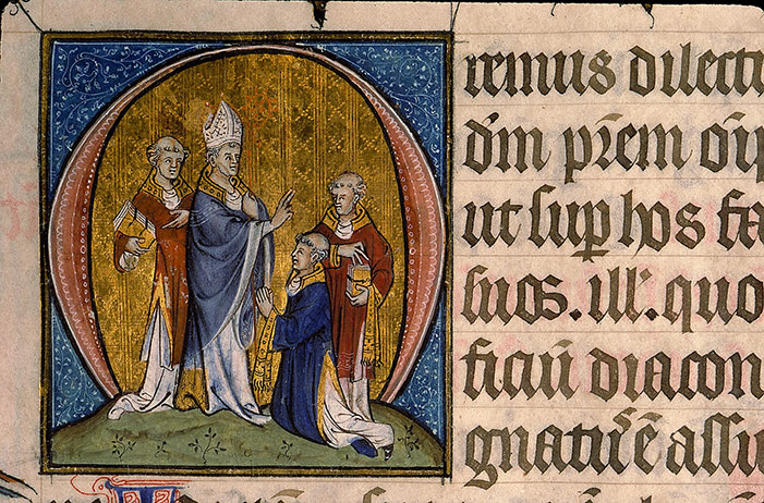 Pontifical à l'usage de Senlis - Ordination d'un diacre