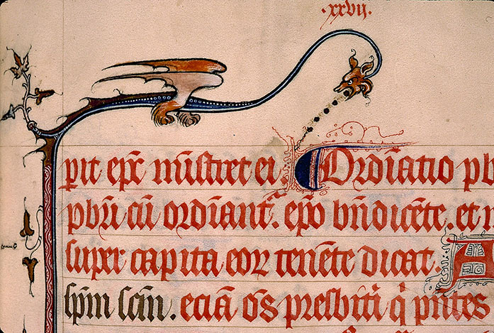 Pontifical à l'usage de Senlis - Hybride zoomorphe