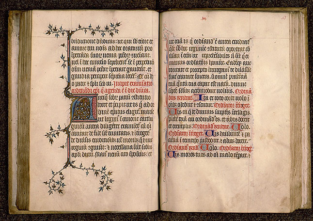 Pontifical à l'usage de Senlis - Initiale ornée_1