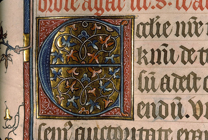 Pontifical à l'usage de Senlis - Initiale ornée