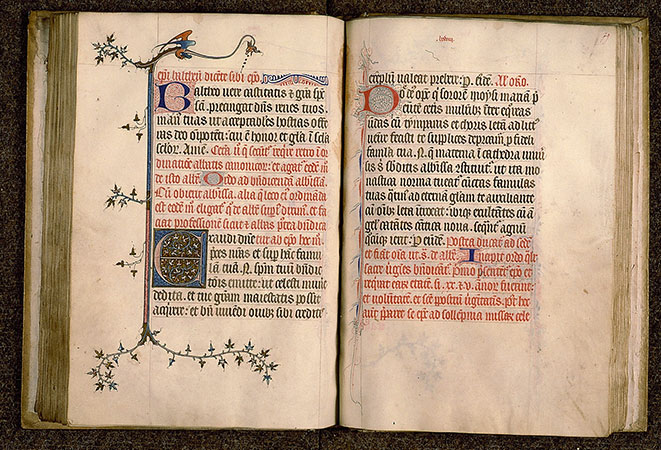 Pontifical à l'usage de Senlis - Initiale ornée_1