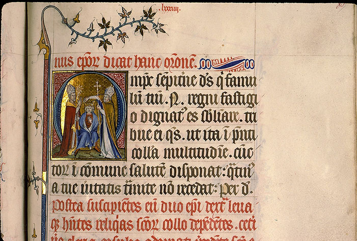Pontifical à l'usage de Senlis - Couronnement d'un roi_1