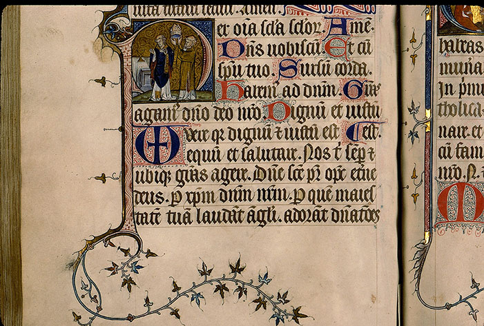 Pontifical à l'usage de Senlis - Evêque célébrant la messe_1