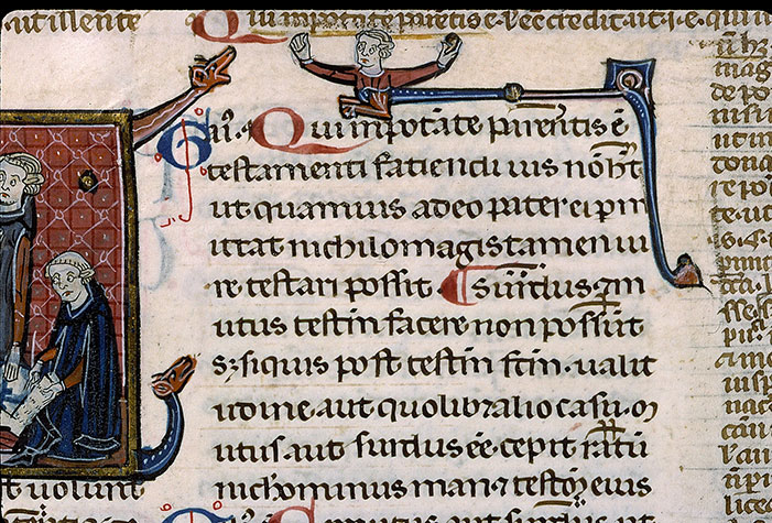 Infortiatum - Hybride anthropomorphe menaçant un hybride zoomorphe