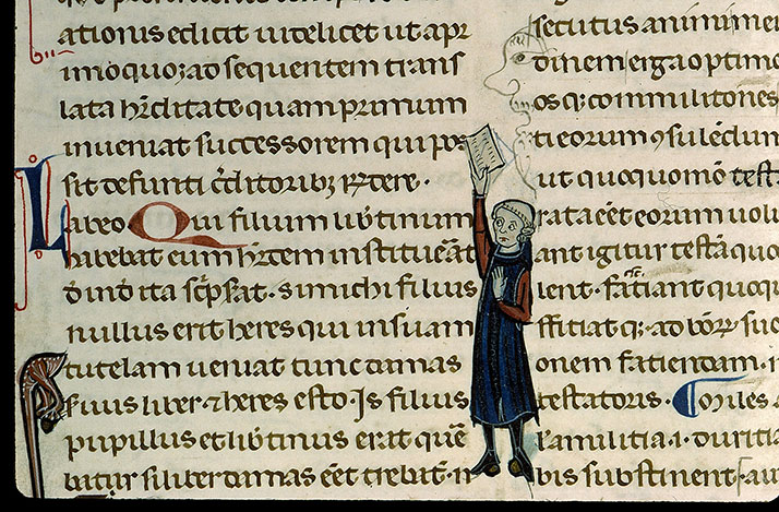 Infortiatum - Clerc brandissant un texte