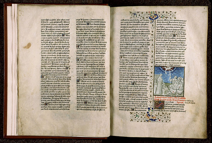 Cas des nobles hommes et femmes (Des) - Boccace s'adressant aux pécheurs, lapidés par un ange_3