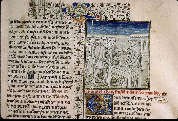 Cas des nobles hommes et femmes (Des) - Boccace s'adressant à un groupe_2