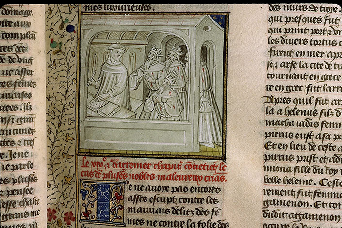 Cas des nobles hommes et femmes (Des) - Souverains infortunés s'adressant à Boccace_1