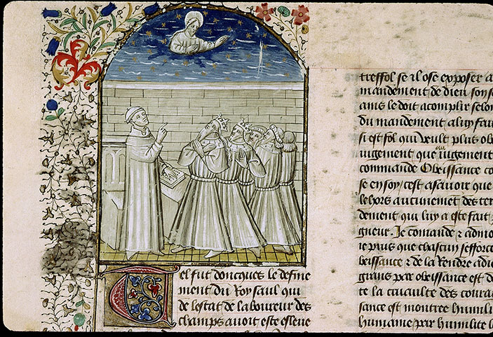 Cas des nobles hommes et femmes (Des) - Boccace recommandant l'obéissance à Dieu_2
