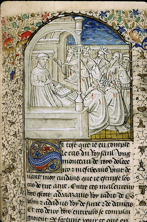Cas des nobles hommes et femmes (Des) - Souverains infortunés s'adressant à Boccace_1