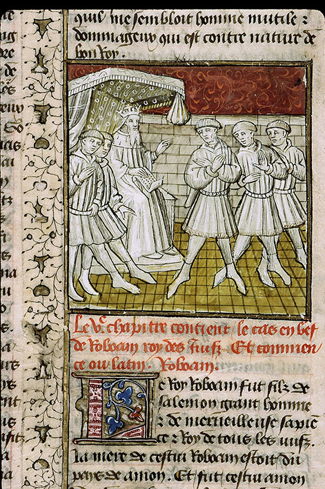 Cas des nobles hommes et femmes (Des) - Roboam refusant au peuple d'alléger son joug_2