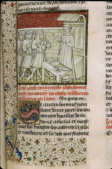 Cas des nobles hommes et femmes (Des) - Boccace s'adressant à des hommes exhibant leur argent_2