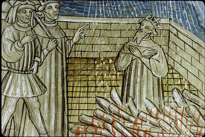 Cas des nobles hommes et femmes (Des) - Pluie éteignant le bûcher de Crésus_1