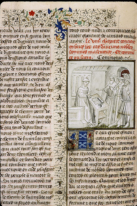 Cas des nobles hommes et femmes (Des) - Boccace s'adressant à un groupe_1