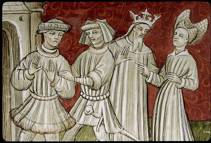 Cas des nobles hommes et femmes (Des) - Parysatis demandant à Artaxerxès II la libération de Cyrus le Jeune_1