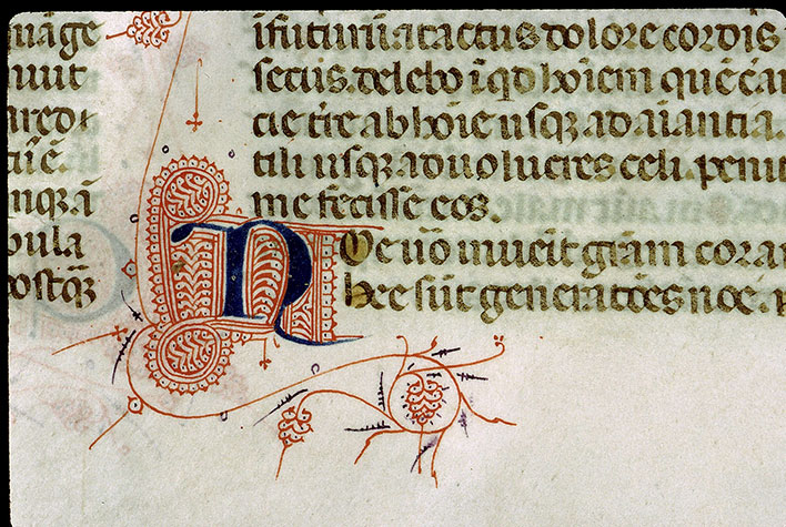 Bible - Initiale filigranée