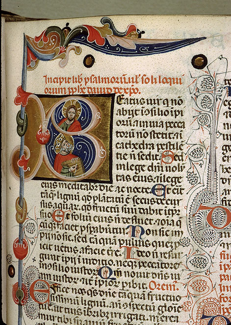 Bible - David jouant du psaltérion et Dieu
