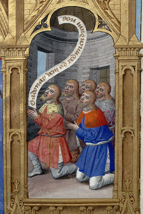 Missel à l'usage de Paris - Hommes demandant l'Incarnation (à préciser)_1