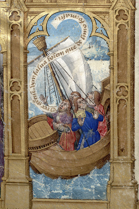 Missel à l'usage de Paris - Marins dans la tempête demandant l'Incarnation