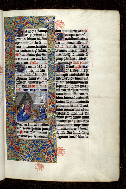Missel à l'usage de Paris - Adoration des bergers_1