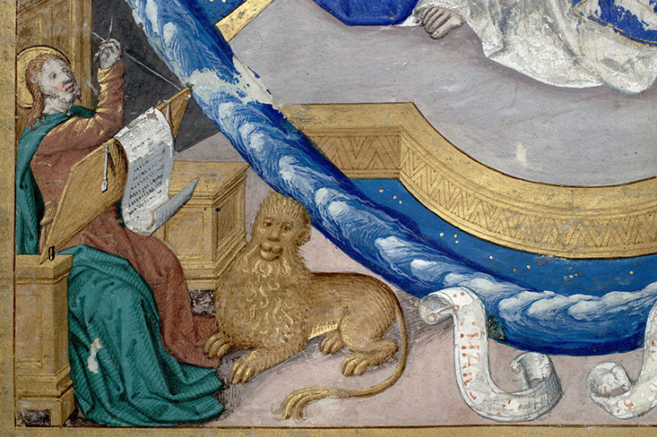 Missel à l'usage de Paris - Cycle d'Adam/Dieu en majesté entouré des évangélistes_5