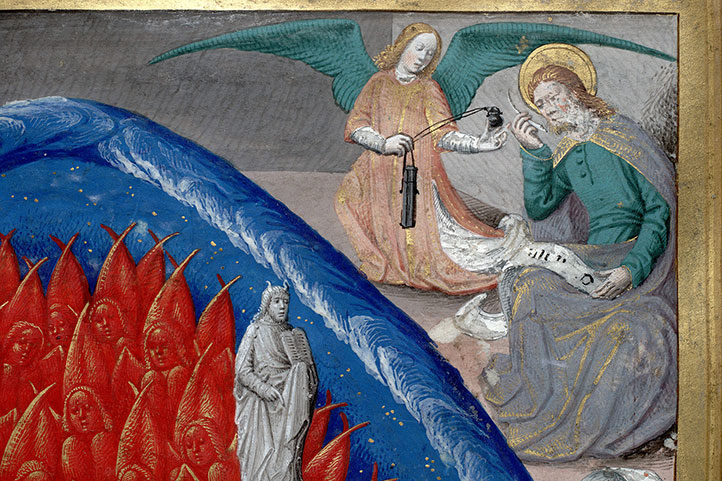 Missel à l'usage de Paris - Dieu en majesté entouré des évangélistes_3