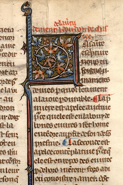 Somme le Roi - Initiale ornée