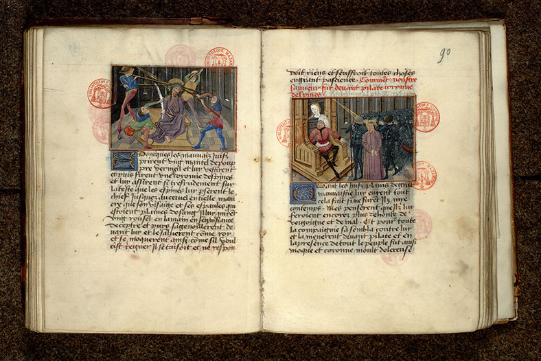 Vie de Jésus Christ - Jésus devant Pilate attentif aux propos de sa femme_1