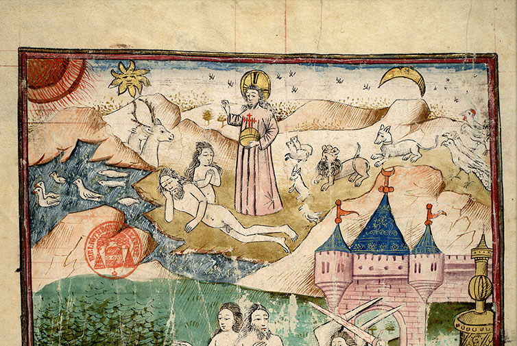 Fleur des histoires - Dieu bénissant la Création