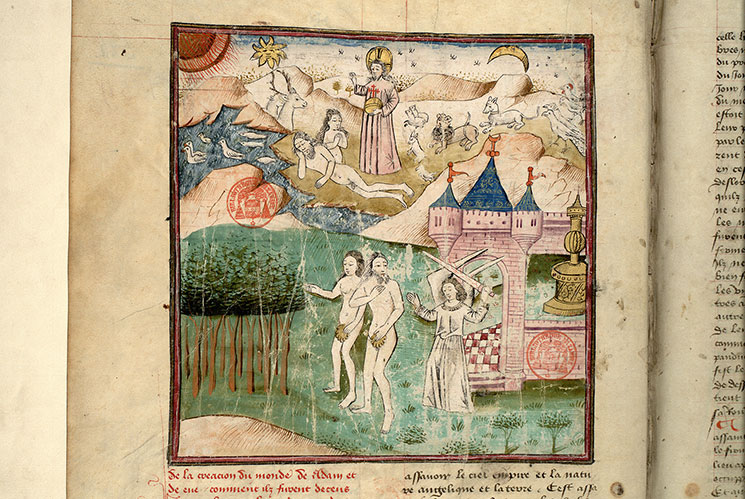Fleur des histoires - Adam et Eve chassés du Paradis_1