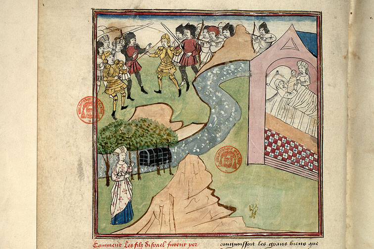 Fleur des histoires - Bataille entre Hébreux et Egyptiens