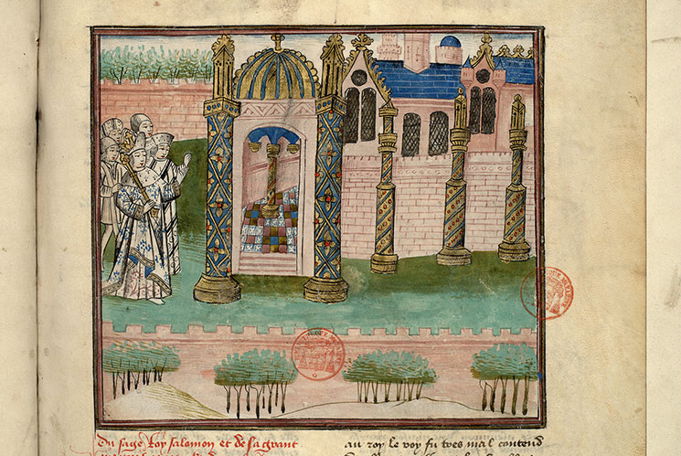 Fleur des histoires - Salomon devant le Temple