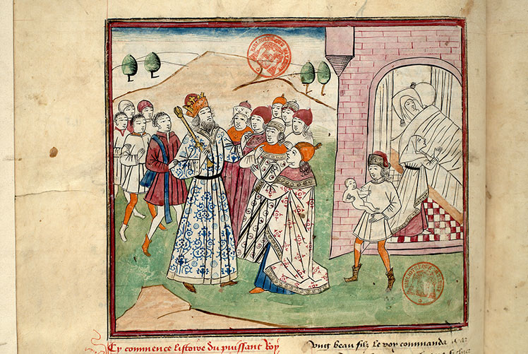 Fleur des histoires - Astyage consultant des mages/Enlèvement de Cyrus à sa naissance