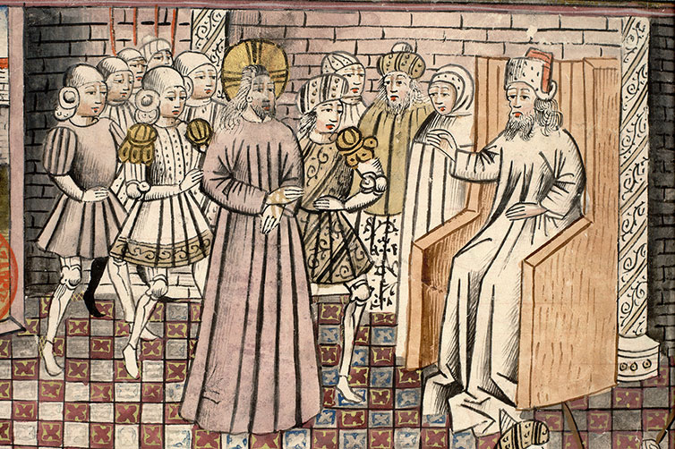 Fleur des histoires - Couronnement d'épines (Le)/Flagellation du Christ/Jésus devant Pilate_1
