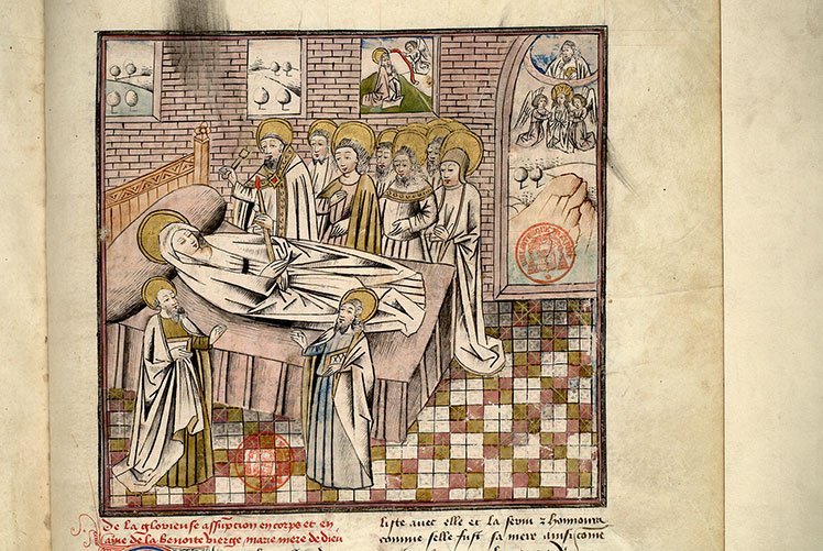 Fleur des histoires - Mort et Assomption de la Vierge/Saint Thomas et la ceinture de la Vierge