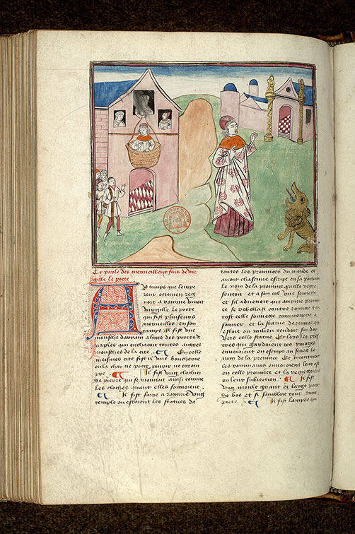 Fleur des histoires - Temple que Virgile fit construire à Rome/Virgile éconduit par une femme/Virgile et la Bouche de la vérité_1