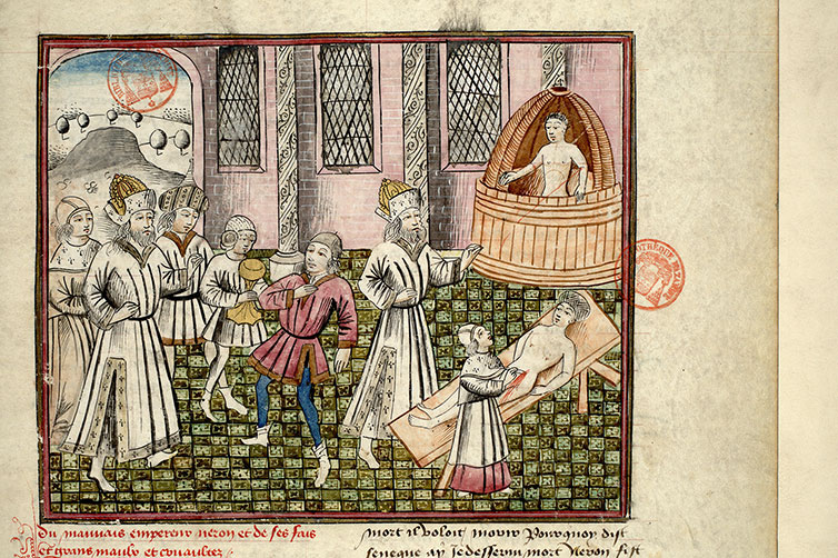 Fleur des histoires - Néron et la mort de Sénèque, d'Agrippine et de Britannicus