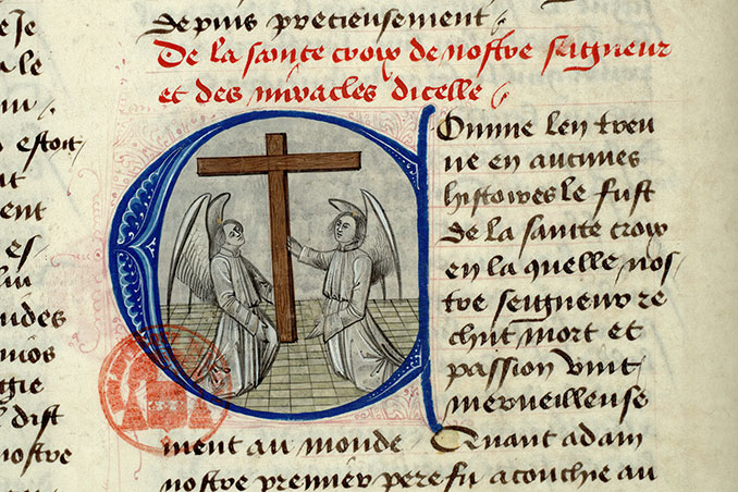 Fleur des histoires - Anges présentant la Croix