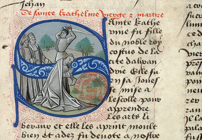 Fleur des histoires - Décollation de sainte Catherine