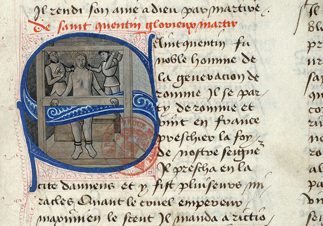 Fleur des histoires - Martyre de saint Quentin