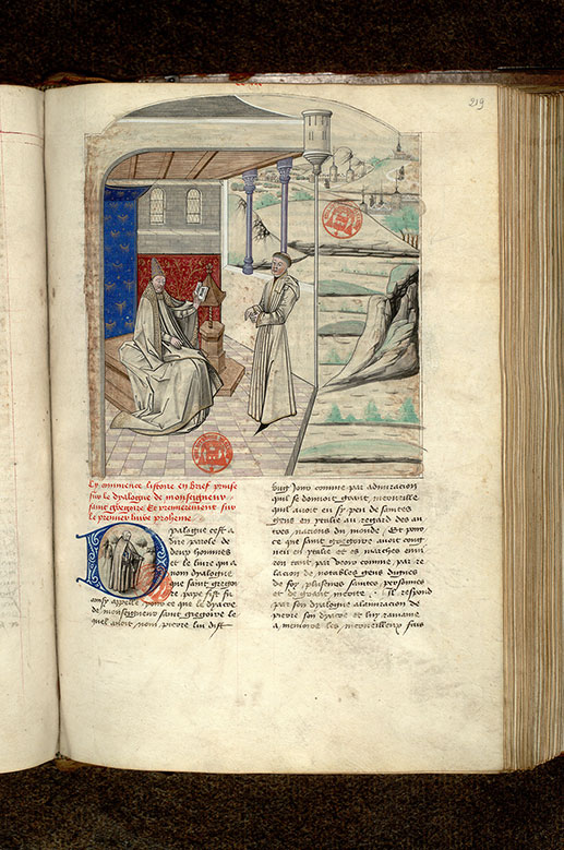 Fleur des histoires - Saint Grégoire et son diacre Pierre_1