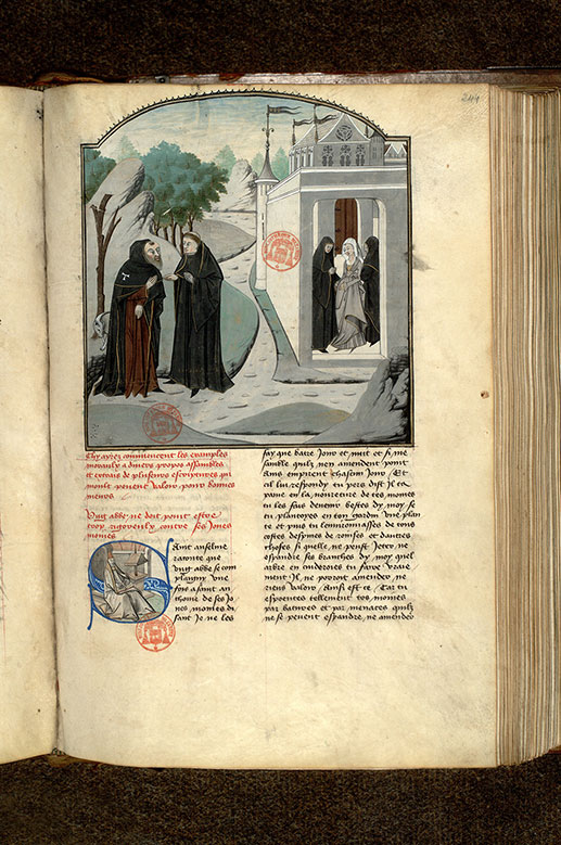 Fleur des histoires - Religieuses (à préciser)/Saint Antoine abbé et un confrère_2