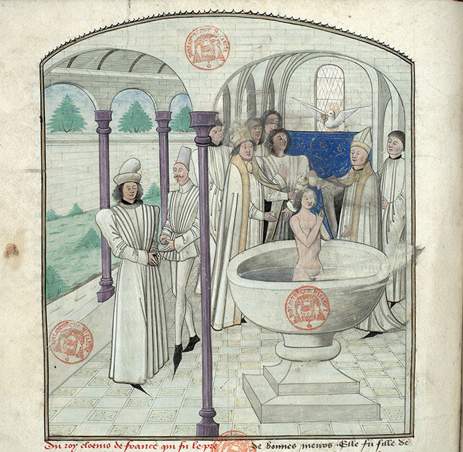 Fleur des histoires - Baptême de Clovis