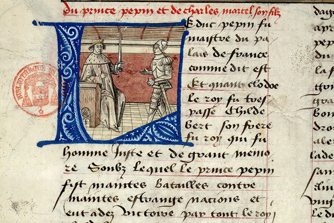 Fleur des histoires - Roi mérovingien et Charles Martel (à préciser)