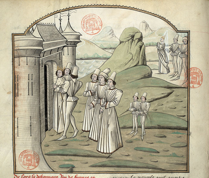 Fleur des histoires - Exil de Judith de Bavière et de son fils Charles/Louis le Pieux emprisonné par ses fils