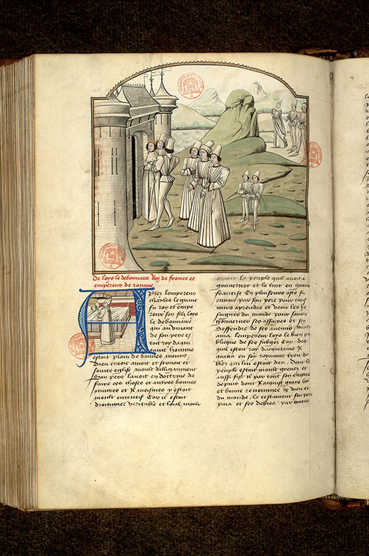 Fleur des histoires - Louis le Pieux mourant et Drogon (à préciser)_1