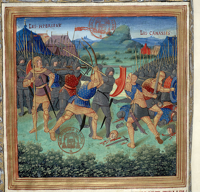Antiquitates judaicae - Bataille entre Hébreux et Cananéens