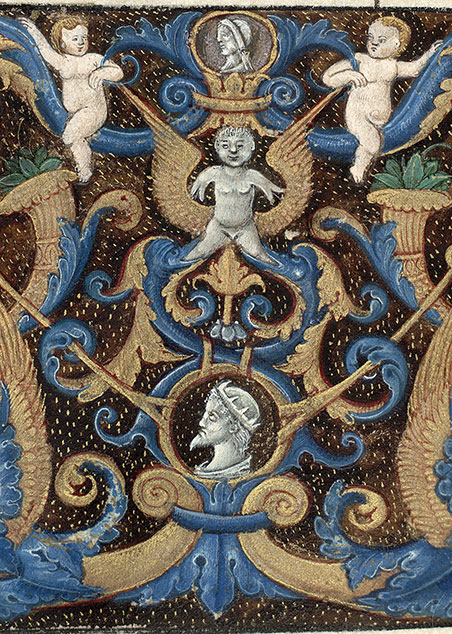Antiquitates judaicae - Page décorée, avec armes de Georges d'Amboise