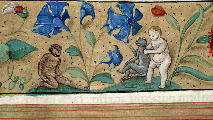Antiquitates judaicae - Putto et singes s'épouillant_1