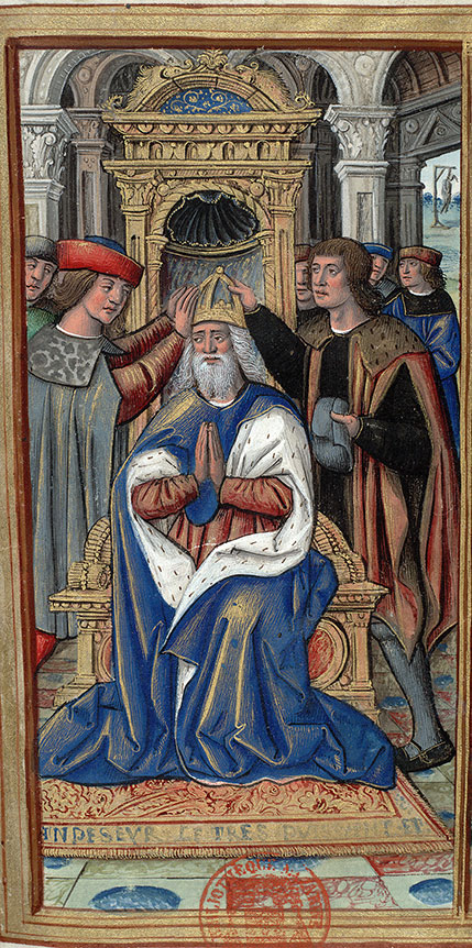 Antiquitates judaicae - Couronnement de Salomon/Salomon rendant la justice_1